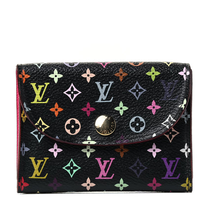 Louis Vuitton Monogram Multicolor Business Card Holder Black Grenade 1 of 4