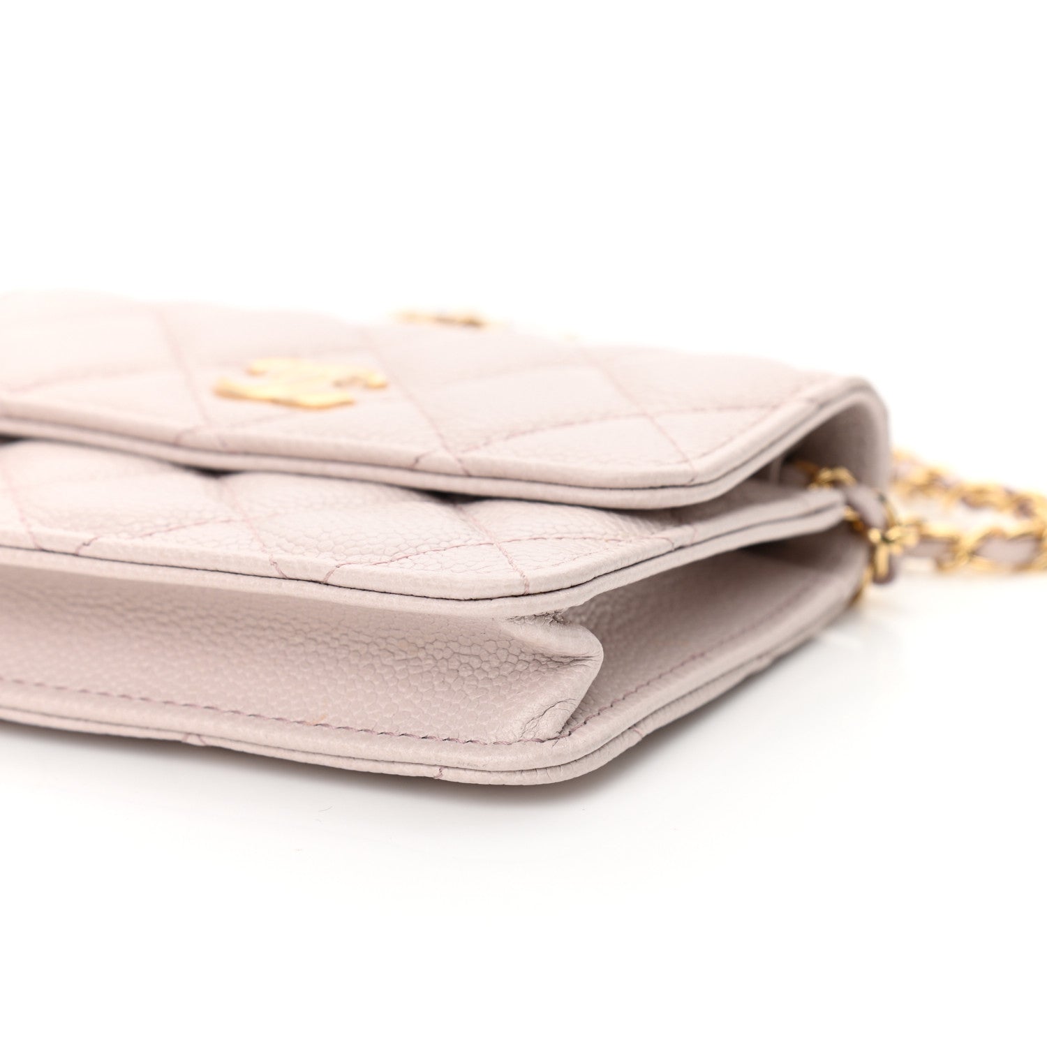 Chanel Caviar Quilted Miss Coco Clutch With Chain Light Purple 10 of 11