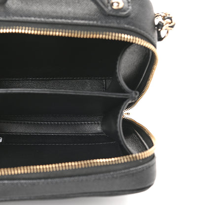 Chanel Caviar Quilted Small CC Filigree Vanity Case Black 5 of 9