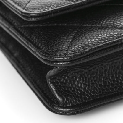 Chanel Caviar Quilted Wallet On Chain WOC Black 8 of 10
