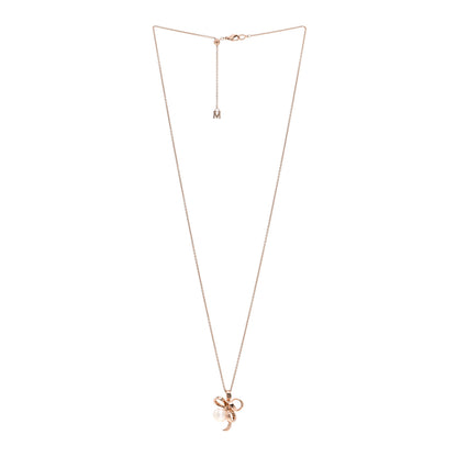Mikimoto 18K Rose Gold Diamond Akoya Pearl Jeux de Rubans Pendant Necklace 3 of 4