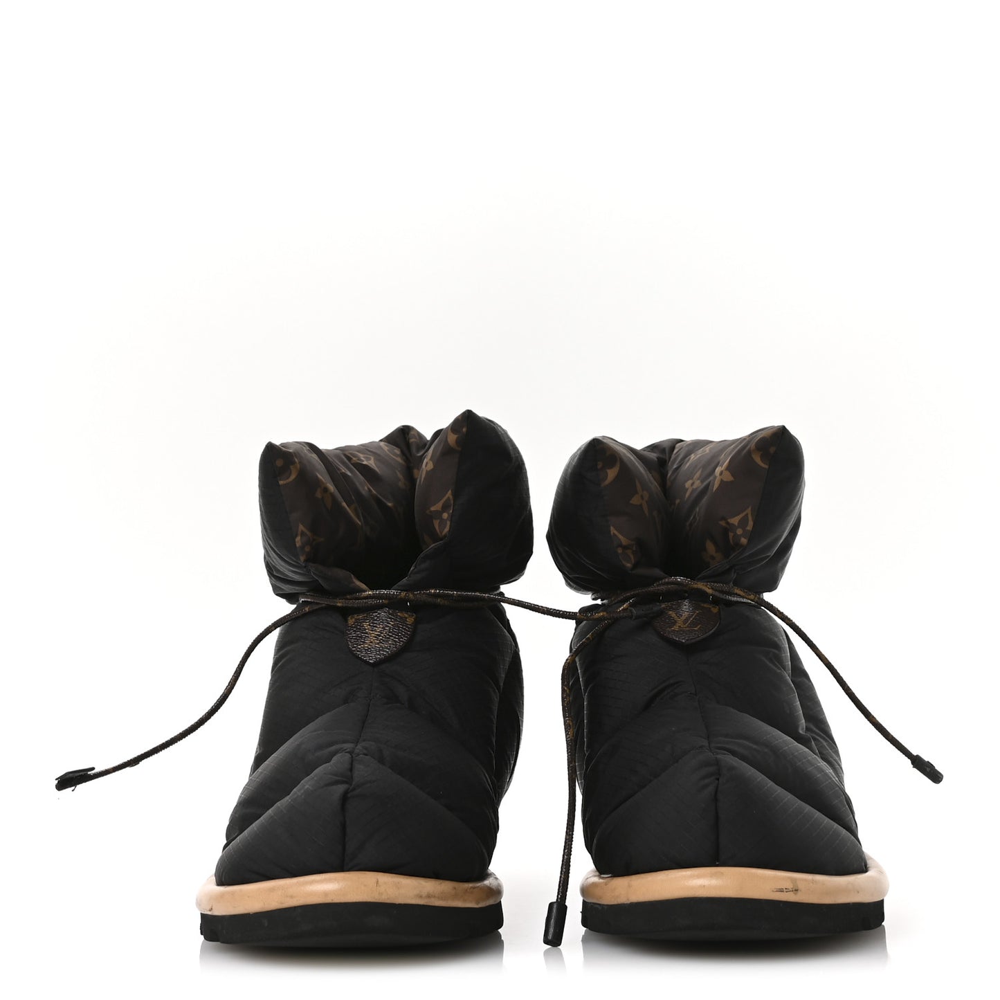 Nylon Monogram Pillow Comfort Ankle Boot 37.5 Black