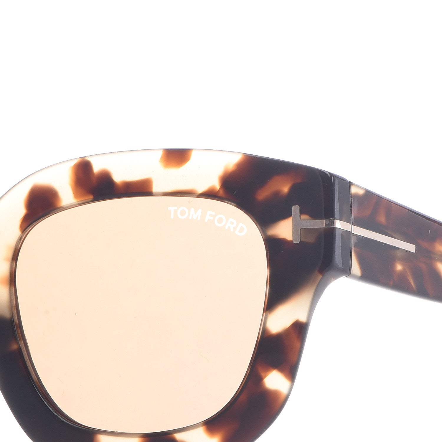 Tom Ford Square Acetate Pia Sunglasses TF659 Tortoise 7 of 8