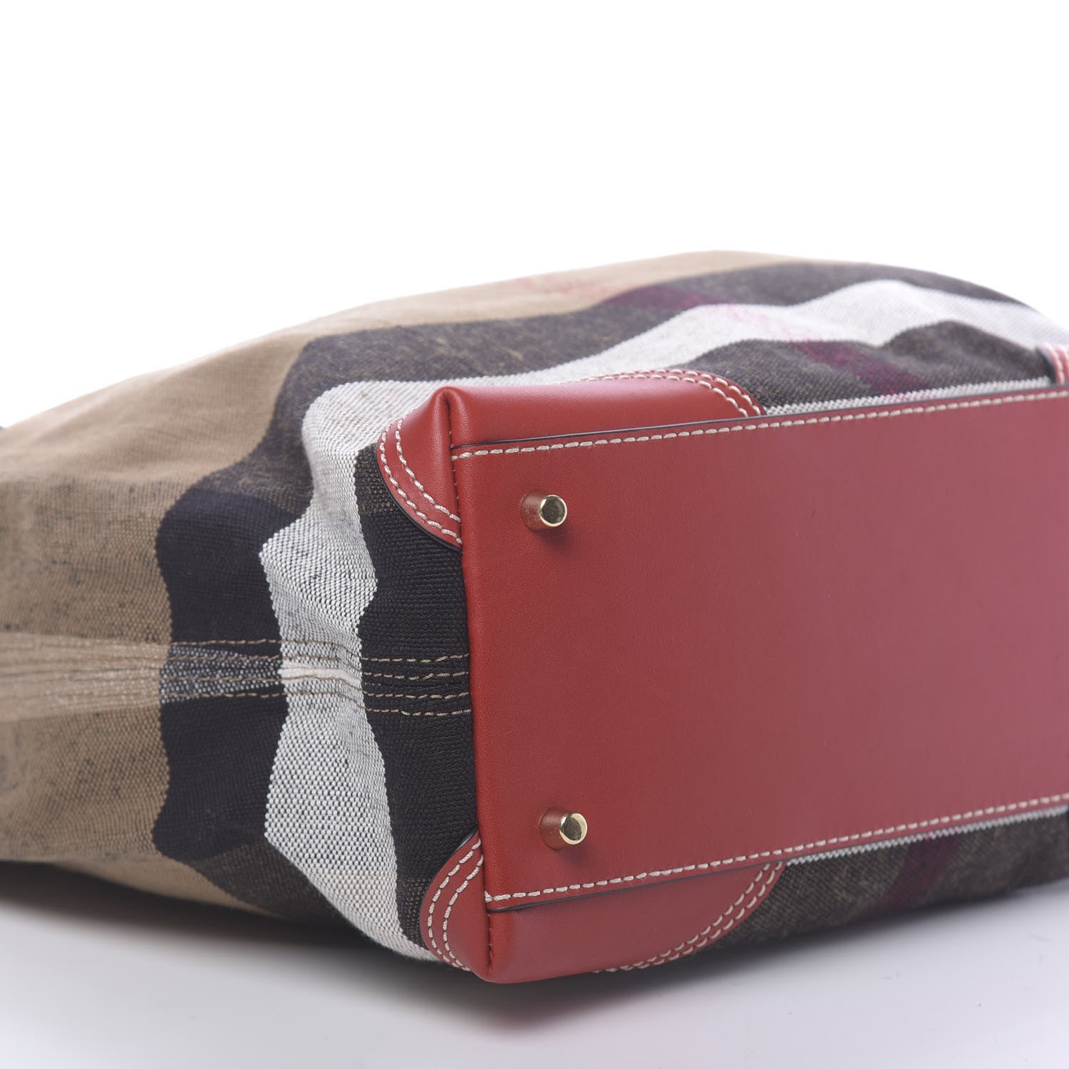 Burberry Canvas Mega Check Medium Maidstone Cadmium Red 10 of 12