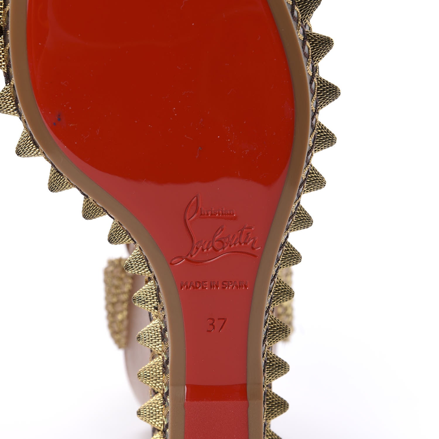 Christian Louboutin Calfskin Cordorella 110 Wedge Sandals 37 Version Cuoio 8 of 9