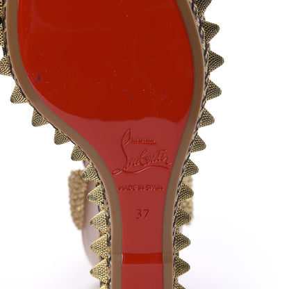 Christian Louboutin Calfskin Cordorella 110 Wedge Sandals 37 Version Cuoio 8 of 9