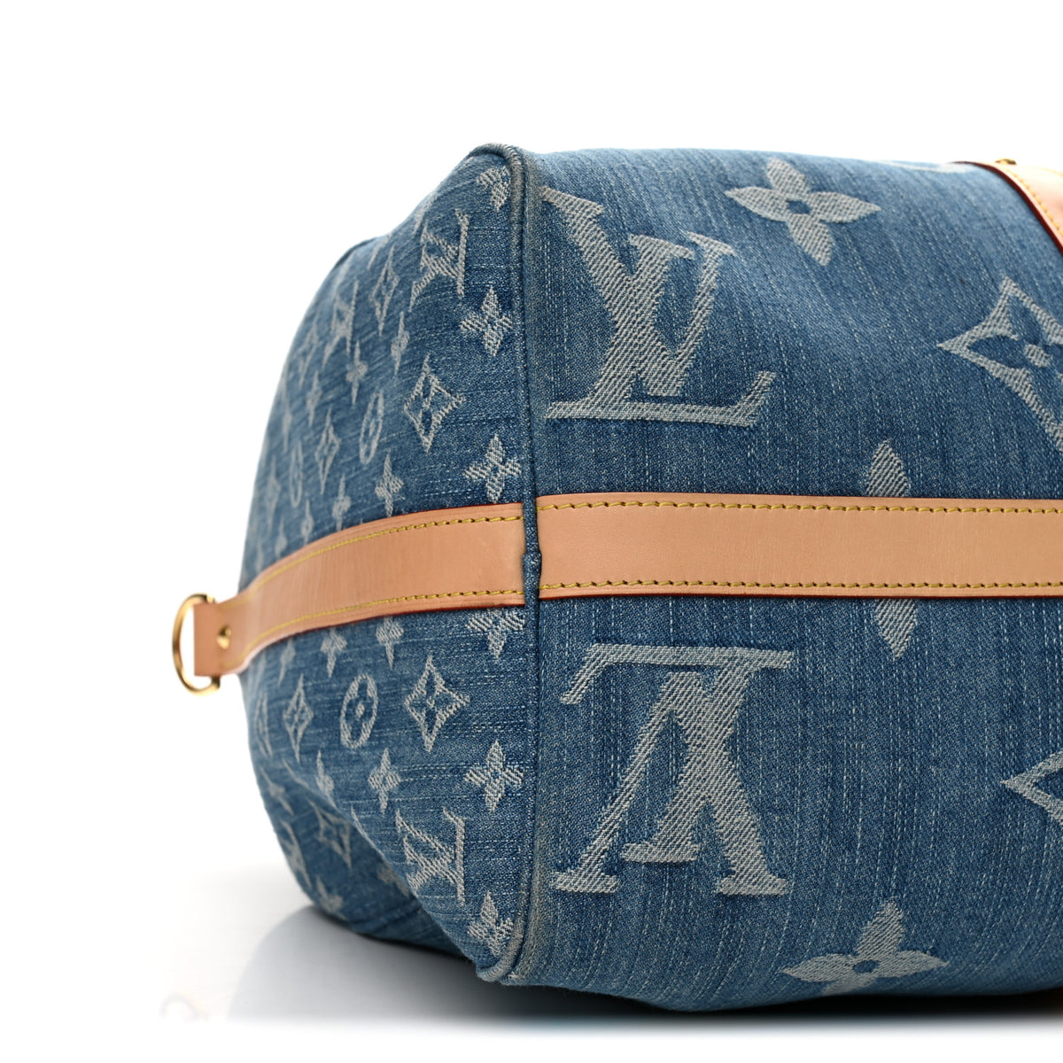 Denim Monogram New LV Remix Keepall Bandouliere 45 Blue
