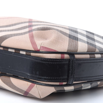 Burberry Calfskin Supernova Check Medium Barton Hobo Black 9 of 22