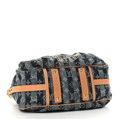 Louis Vuitton Denim Raye Porte Epaule MM 3 of 8