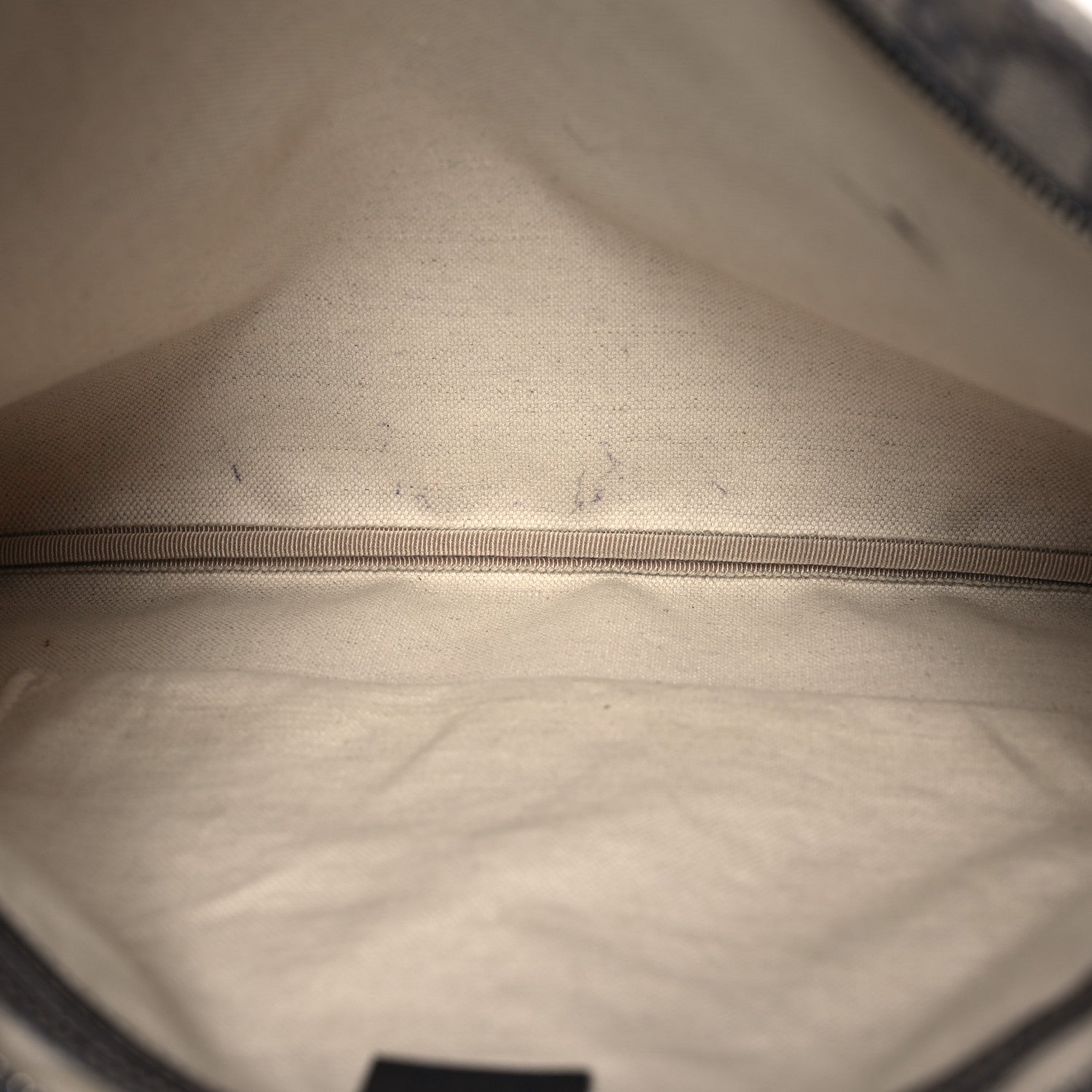 Gucci GG Plus Monogram Large Flat Messenger Bag Beige Blue 5 of 16