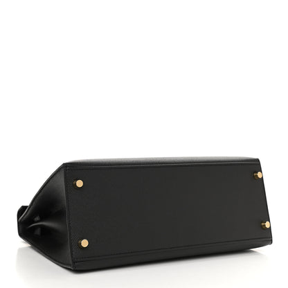 Hermes Epsom Kelly Sellier 28 Black 4 of 11