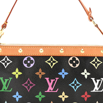Louis Vuitton Monogram Multicolor Pochette Accessories Black 8 of 11