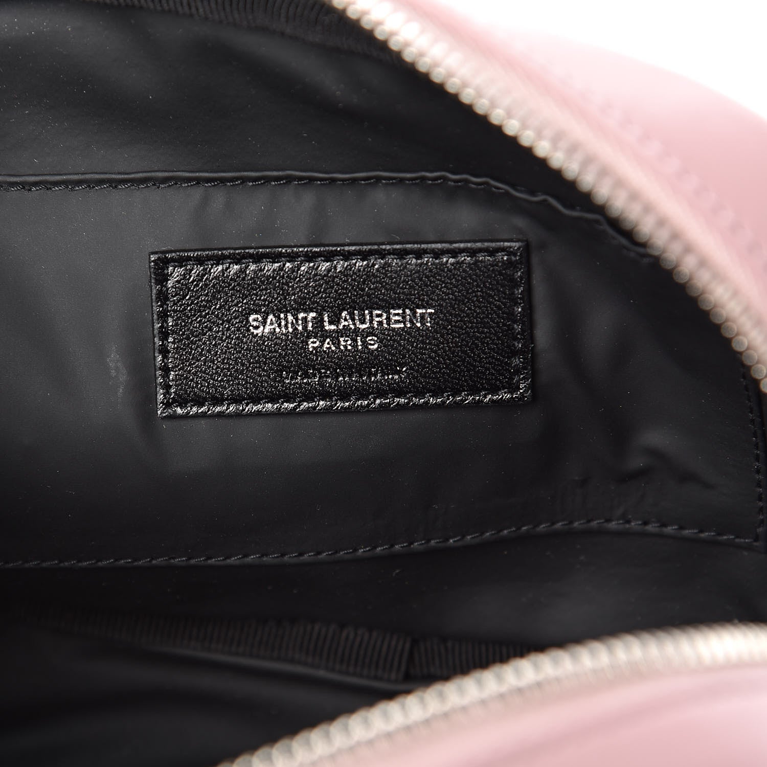 Saint Laurent Lambskin Y Quilted Monogram Loulou Cosmetic Case Tender Pink 6 of 6