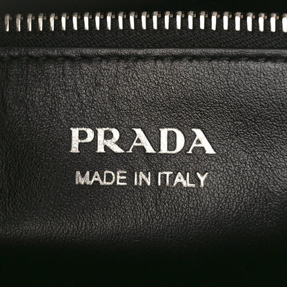 Prada Saffiano Cuir Calfskin Medium Monochrome Top Handle Tote Black 6 of 9