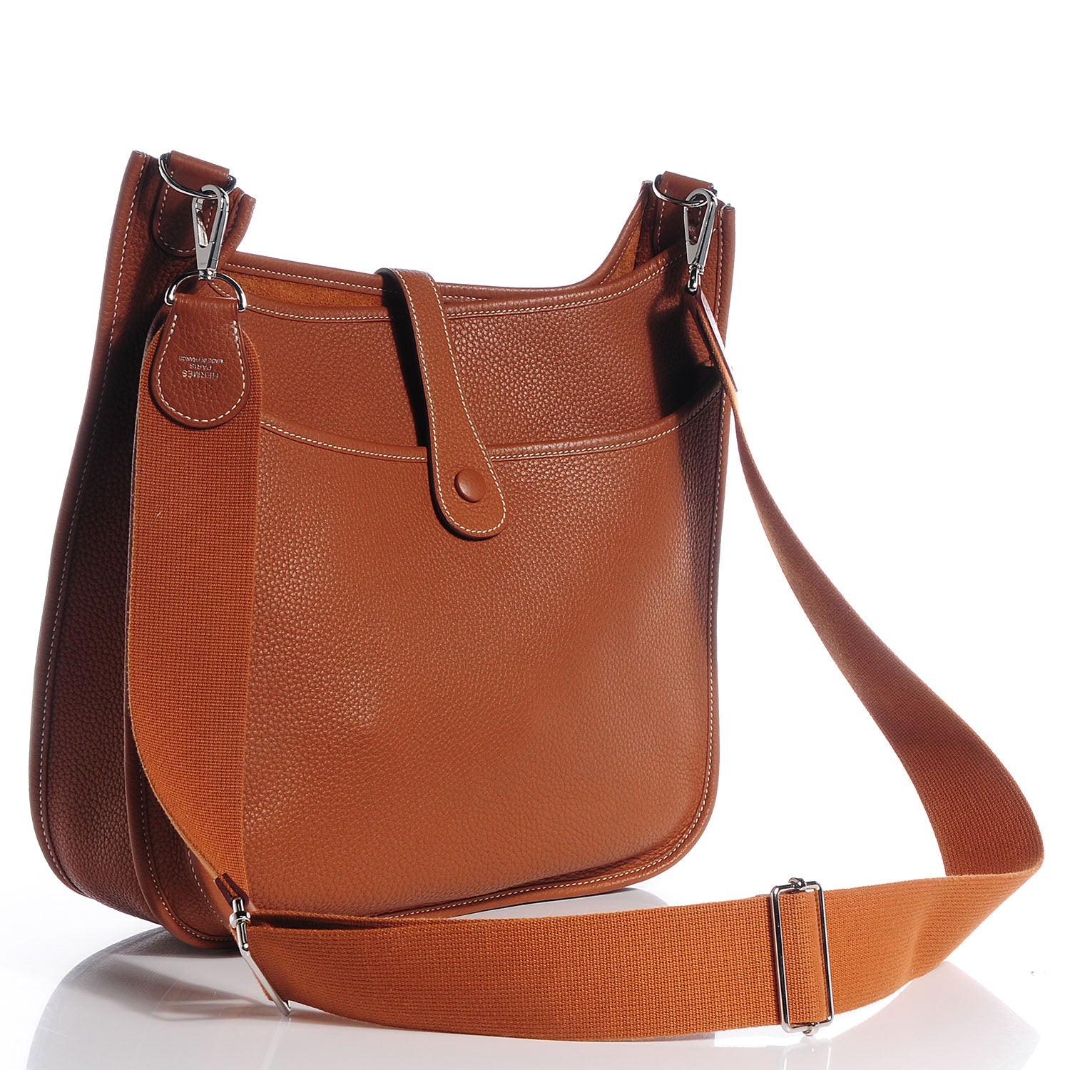 Hermes Taurillon Clemence Evelyne III GM Gold 3 of 8