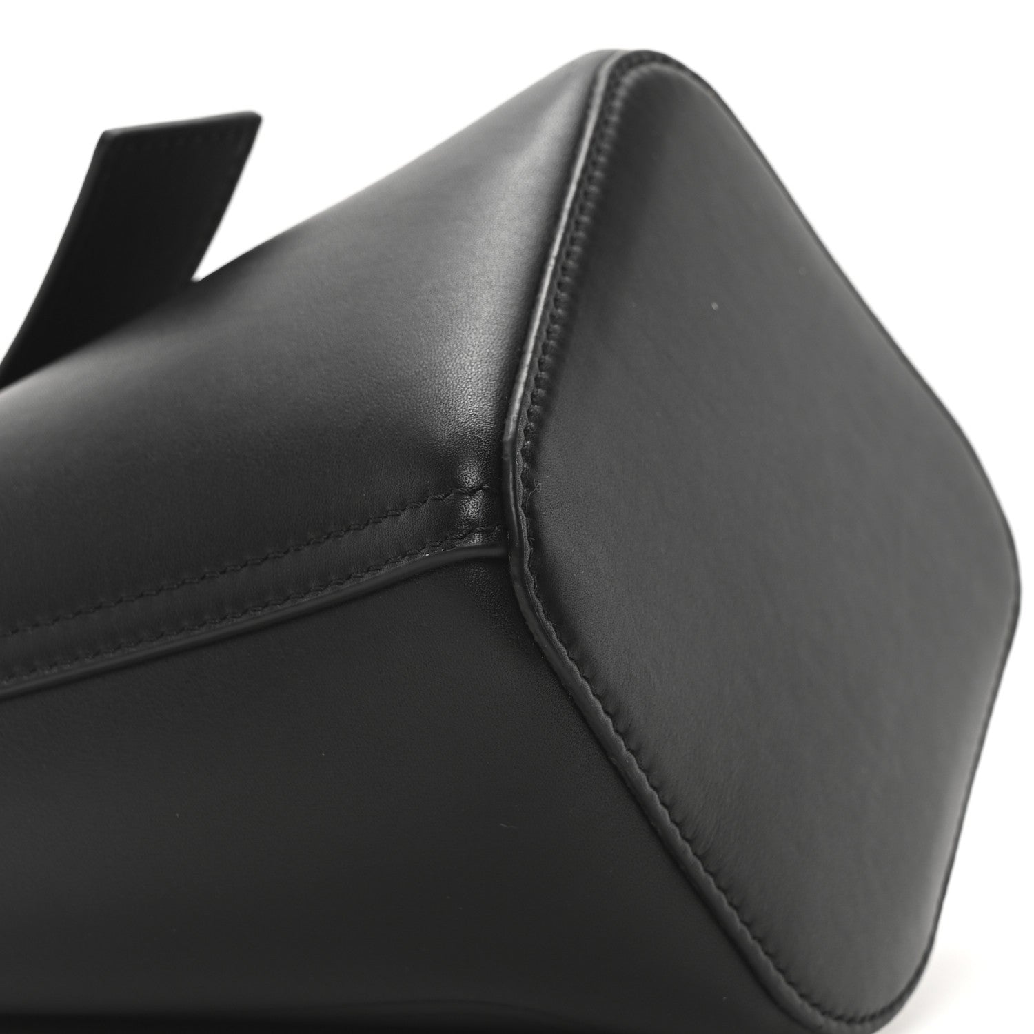 Loewe Soft Grained Calfskin Mini Pebble Bucket Bag Black 8 of 9
