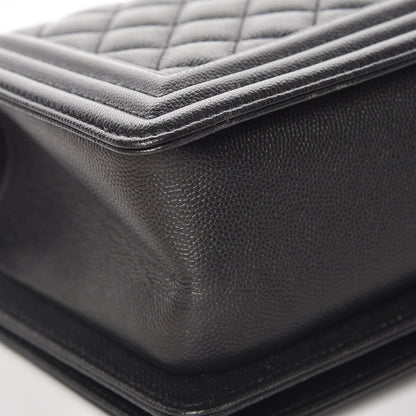 Chanel Caviar Quilted Medium Boy Flap So Black 11 of 11