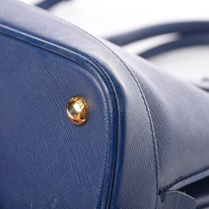 Prada Saffiano Lux Medium Open Promenade Tote Bluette 19 of 19