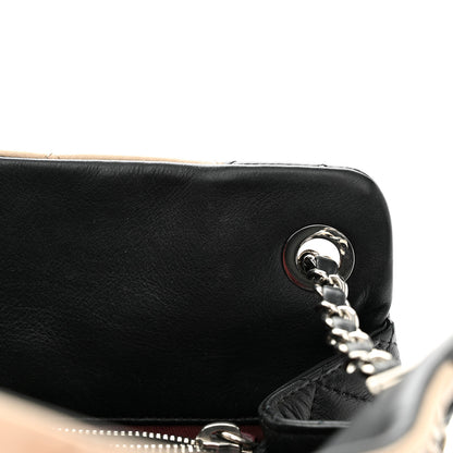 Chanel Lambskin Quilted CC Shopping Tote Black Rose Clair 15 of 15