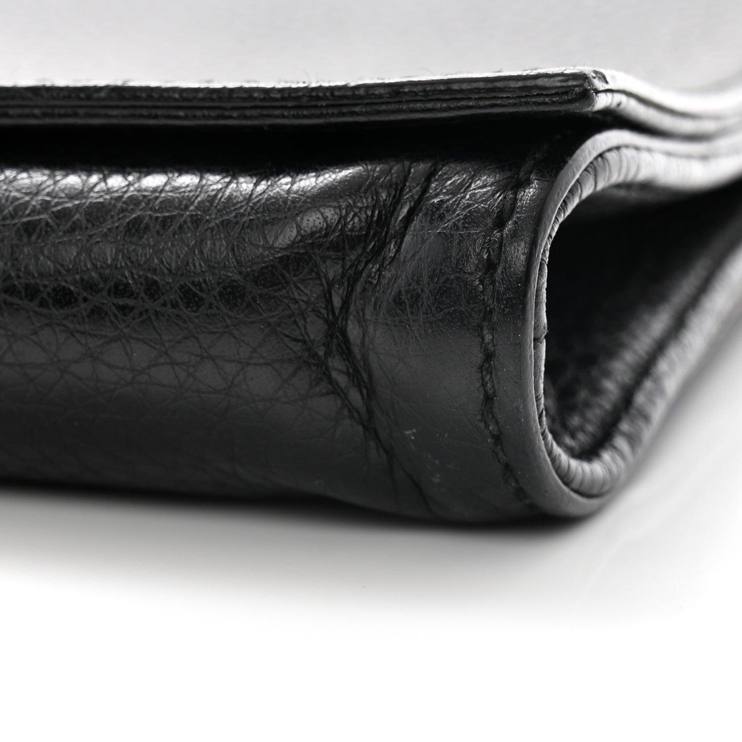 Gucci Pebbled Calfskin Medium Soho Clutch Black 9 of 11