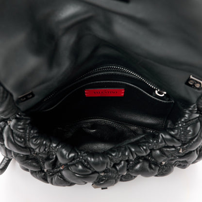 Valentino Garavani Nappa Medium Spikeme Shoulder Bag Black 5 of 11
