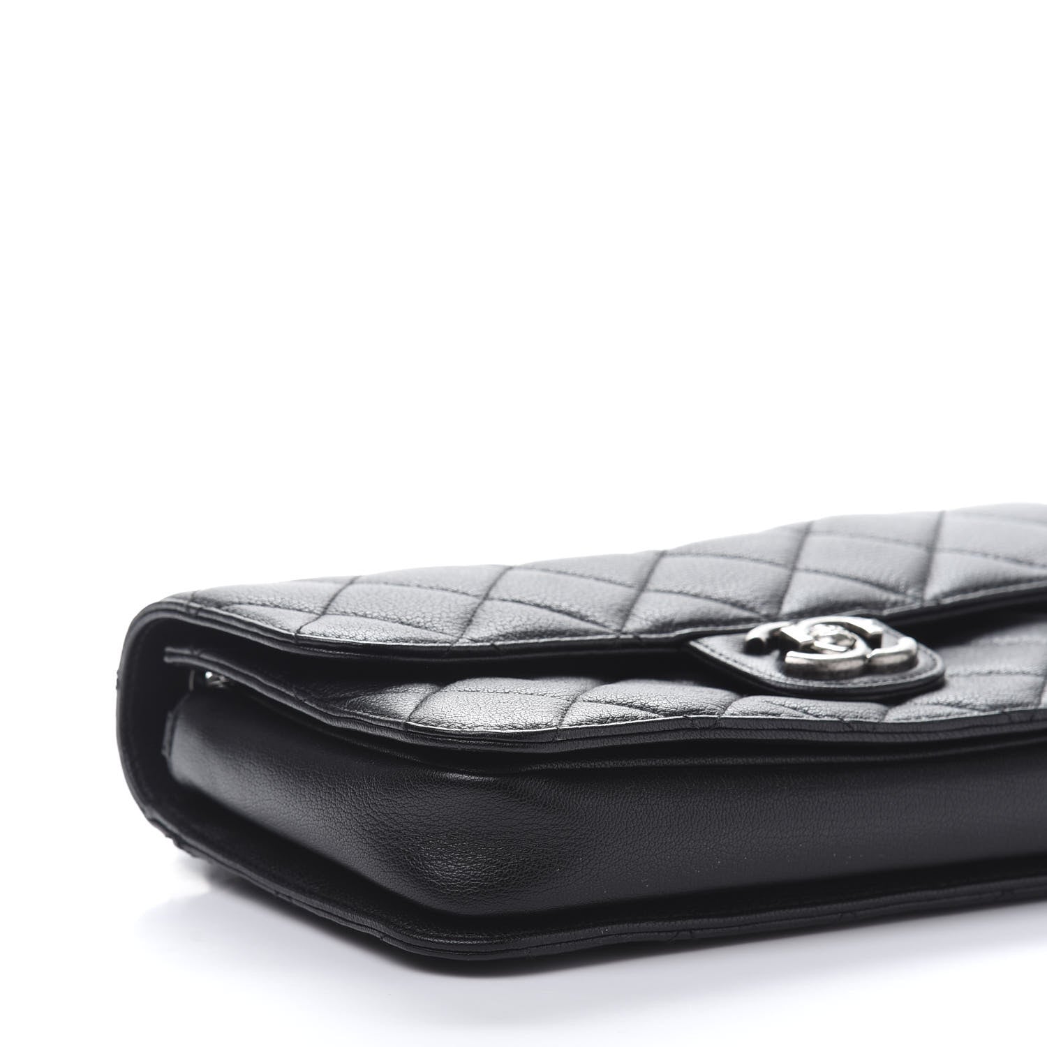 Chanel Goatskin Quilted Medium Perfect Edge Flap Black 6 of 11