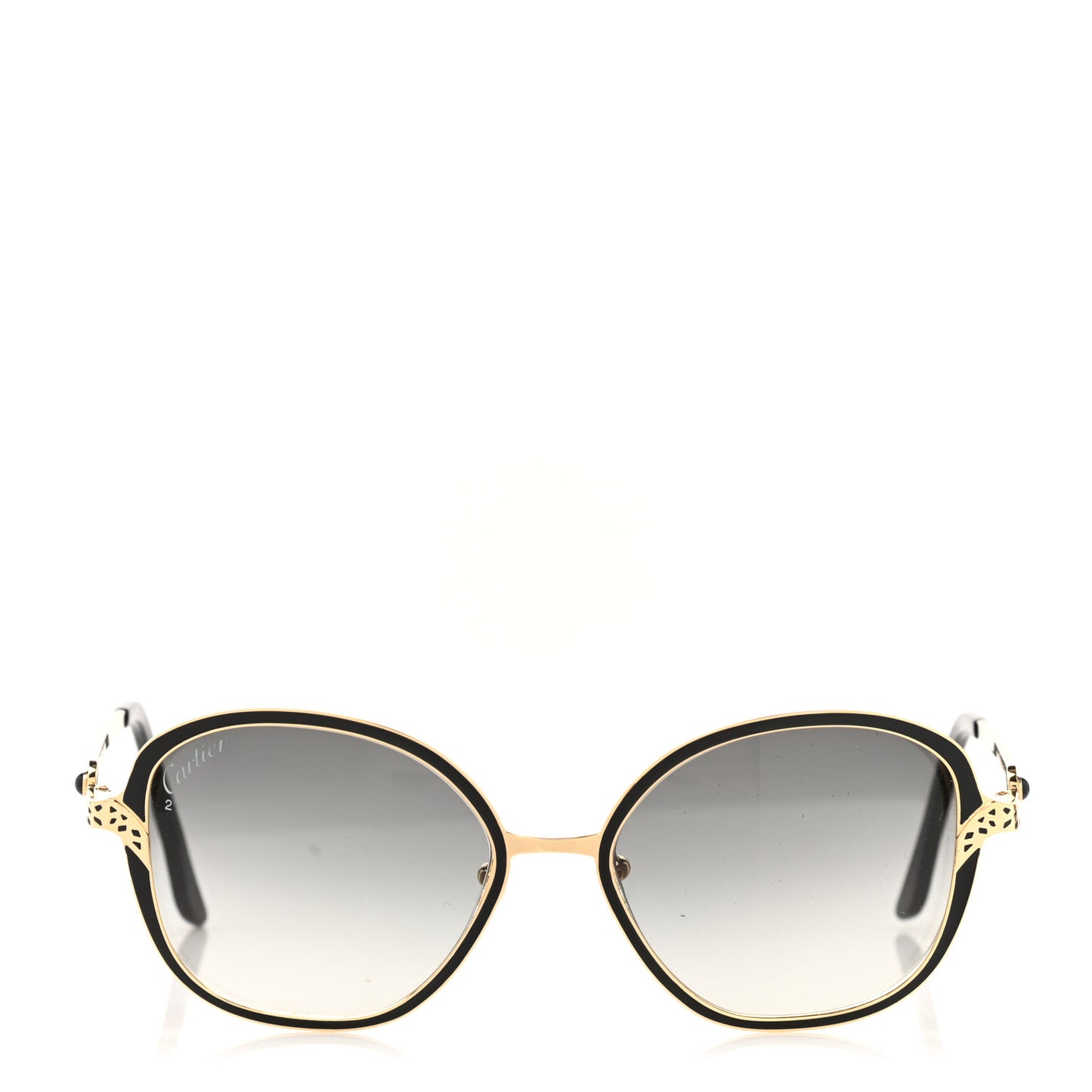 Panthere De Cartier Sunglasses Gold Black