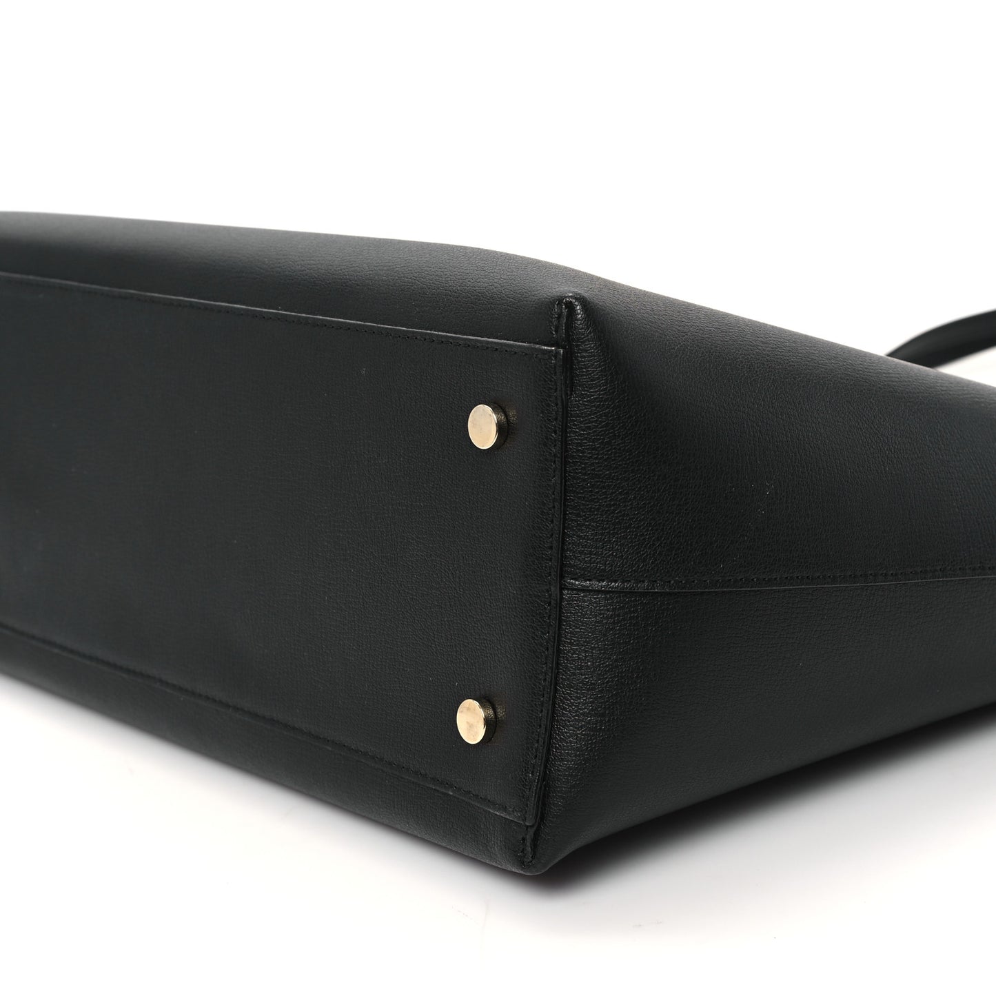 Grainy Calfskin Nine2Five East West Tote  Black