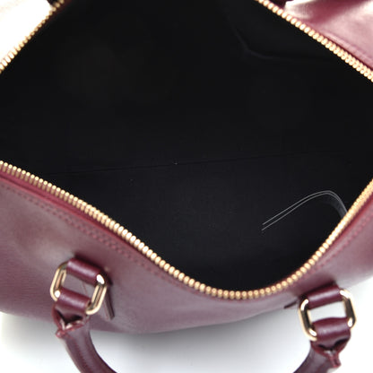 Versace Saffiano Calfskin Palazzo Bowler Burgundy 5 of 10