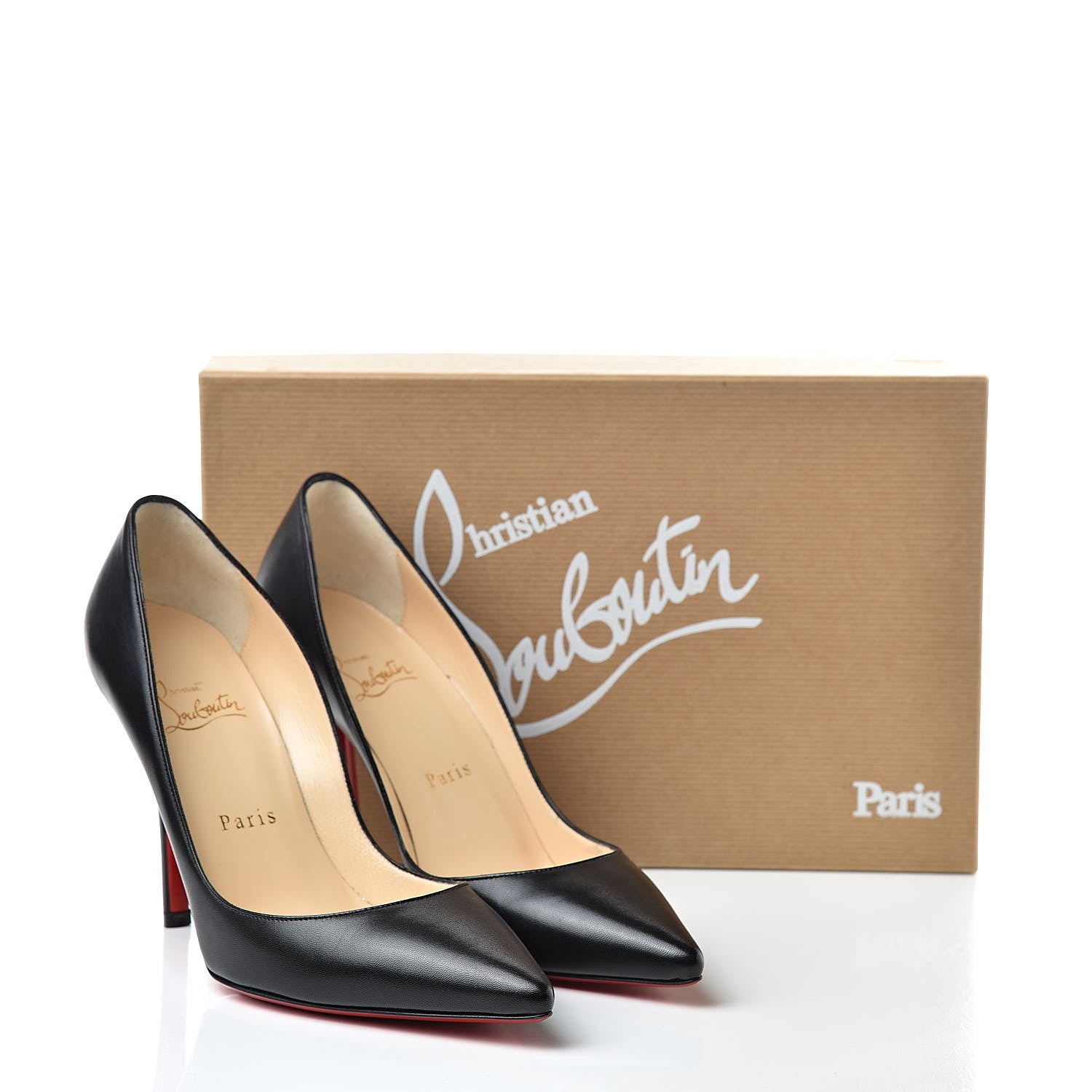 Christian Louboutin Kid Apostrophy 100 Pumps 36.5 Black 10 of 10