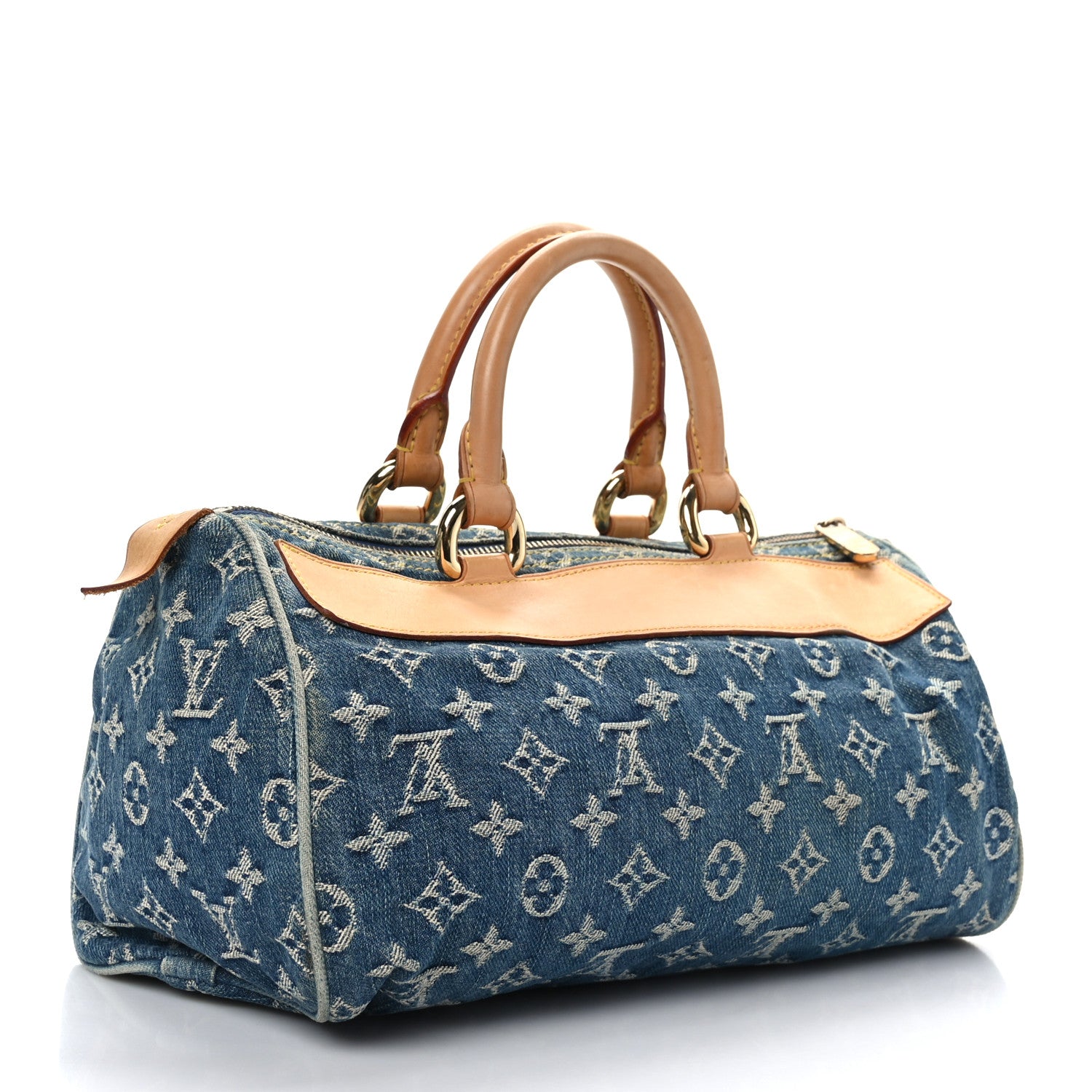 Louis Vuitton Monogram Denim Neo Speedy Blue 3 of 8