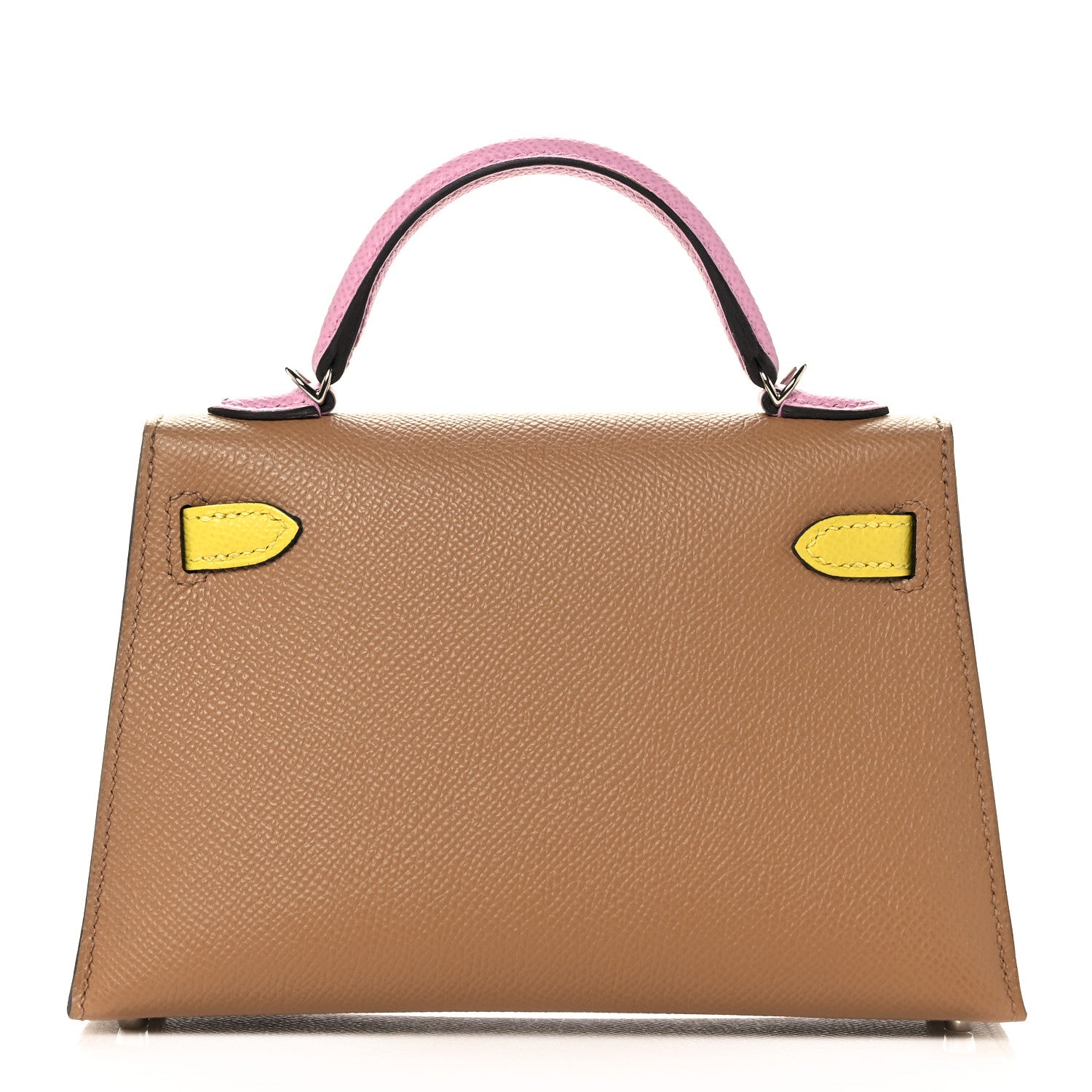 Hermes Epsom Mini Kelly Sellier 20 Chai Mauve Sylvestre Lime 3 of 31