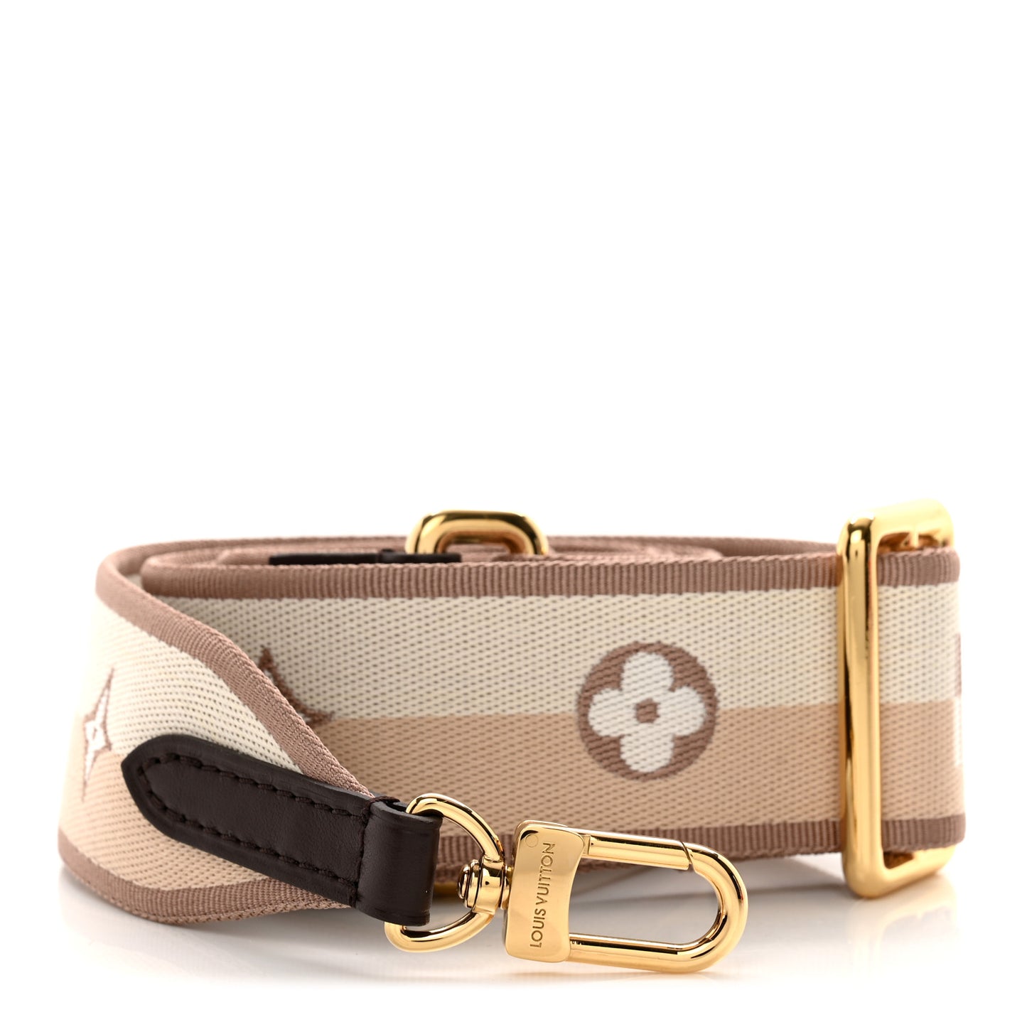 Jacquard Speedy Bandouliere 20 Shoulder Strap Beige Brown