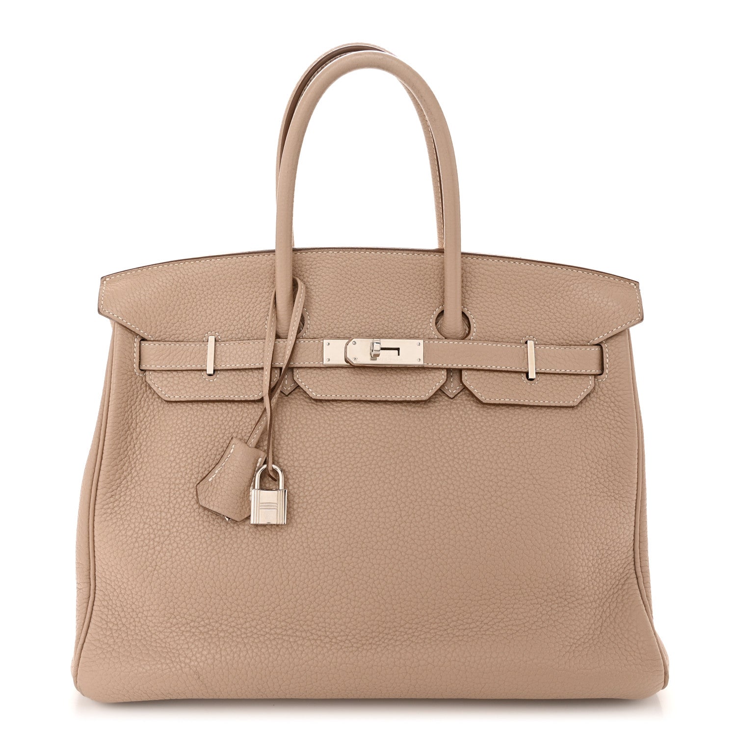 Hermes Taurillon Clemence Birkin 35 Gris Tourterelle 1 of 13