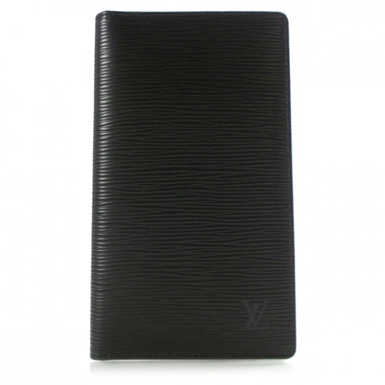 Louis Vuitton Epi Checkbook Wallet Black 1 of 7