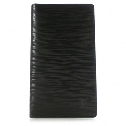 Louis Vuitton Epi Checkbook Wallet Black 1 of 7