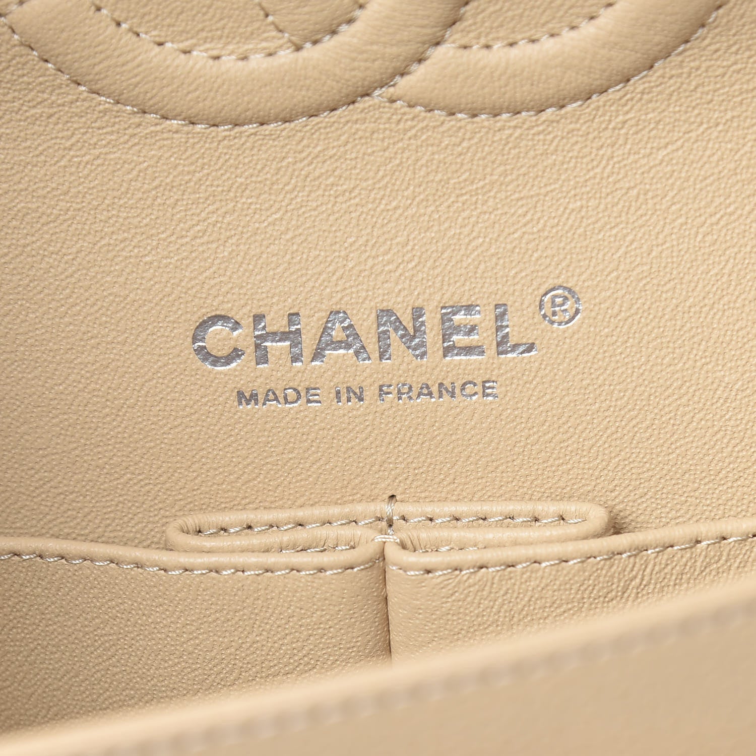 Chanel Caviar Quilted Medium Double Flap Beige 6 of 11