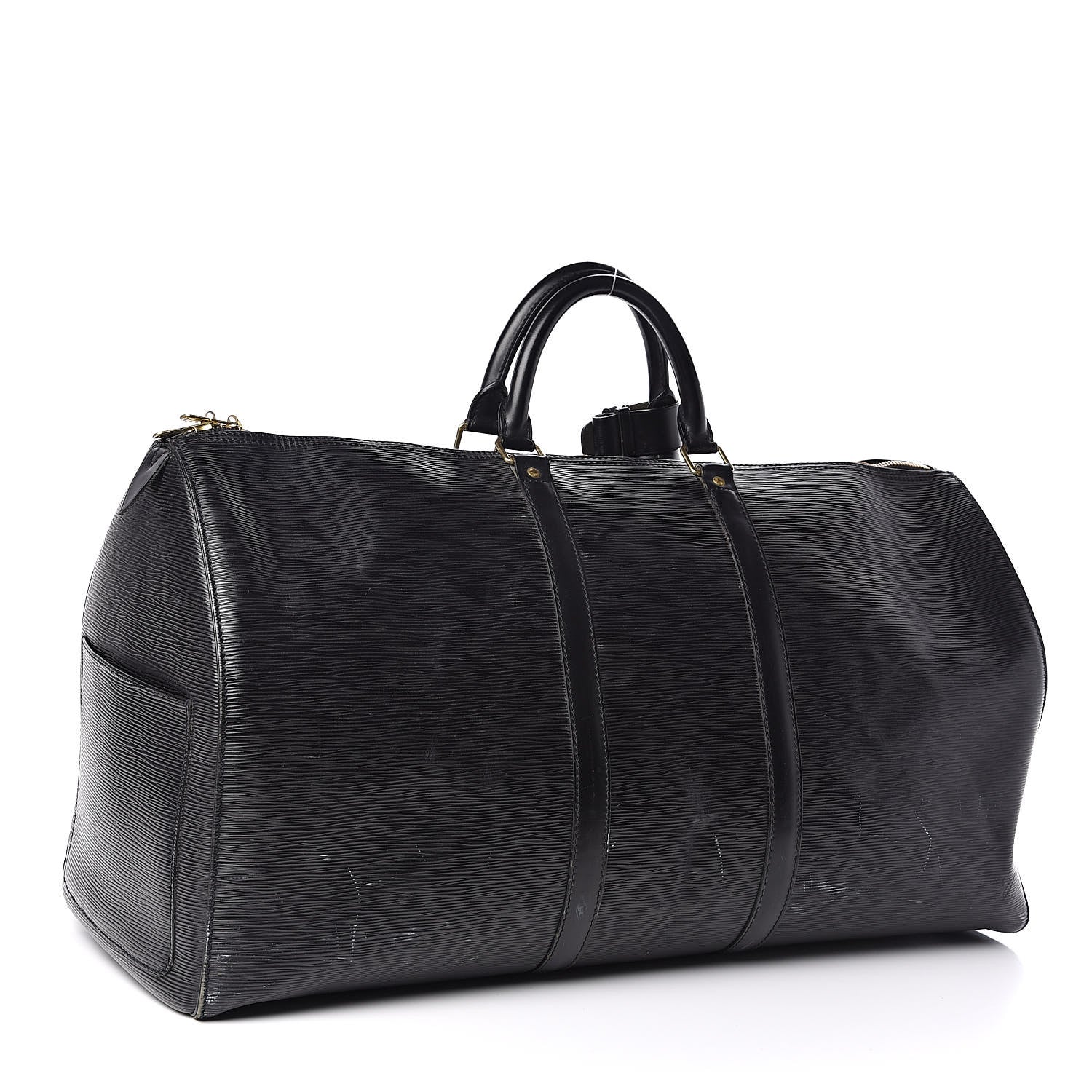 Louis Vuitton Epi Keepall 55 Black 3 of 21