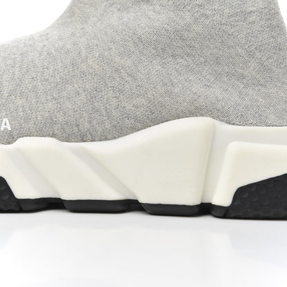 Balenciaga Sweatshirt Knit Bi-Color Sole Womens Speed Sneakers 39 Grey White Black 11 of 17