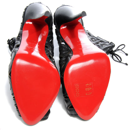 Christian Louboutin Leather Let Me Tell You 120 Ankle Boots 40 Black 4 of 5