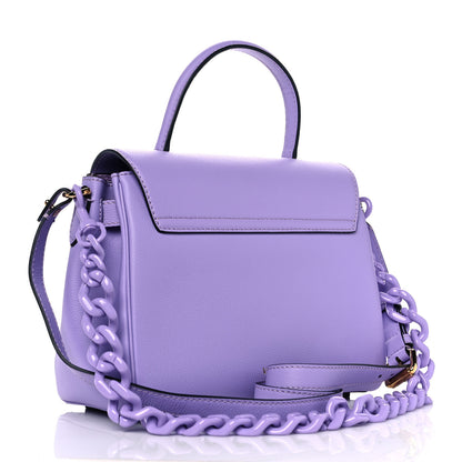 Versace Calfskin Medium La Medusa Top Handle Handbag Lilac 3 of 8
