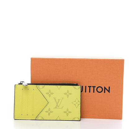 Louis Vuitton Monogram Taiga Coin Card Holder Yellow 6 of 6