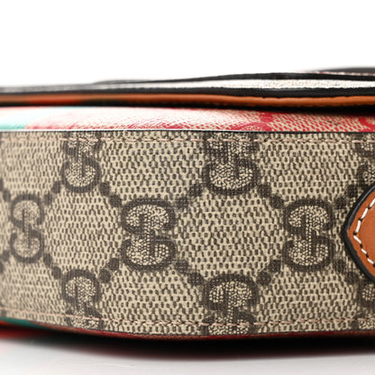 Gucci X DANS LE VERT GG Supreme Monogram Cuoio Web Mini Retro Interlocking G Top Handle Beige Rosso Ebony Harness Brown 10 of 10