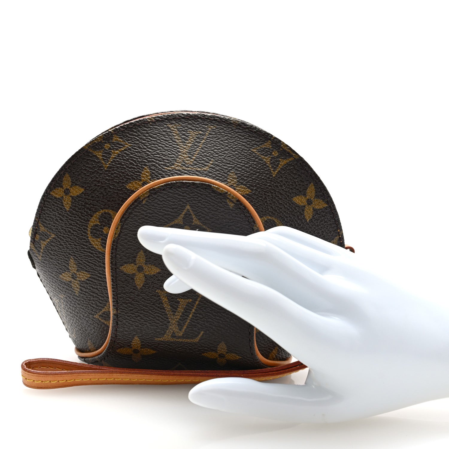 Louis Vuitton Monogram Mini Ellipse Wristlet Clutch 2 of 7