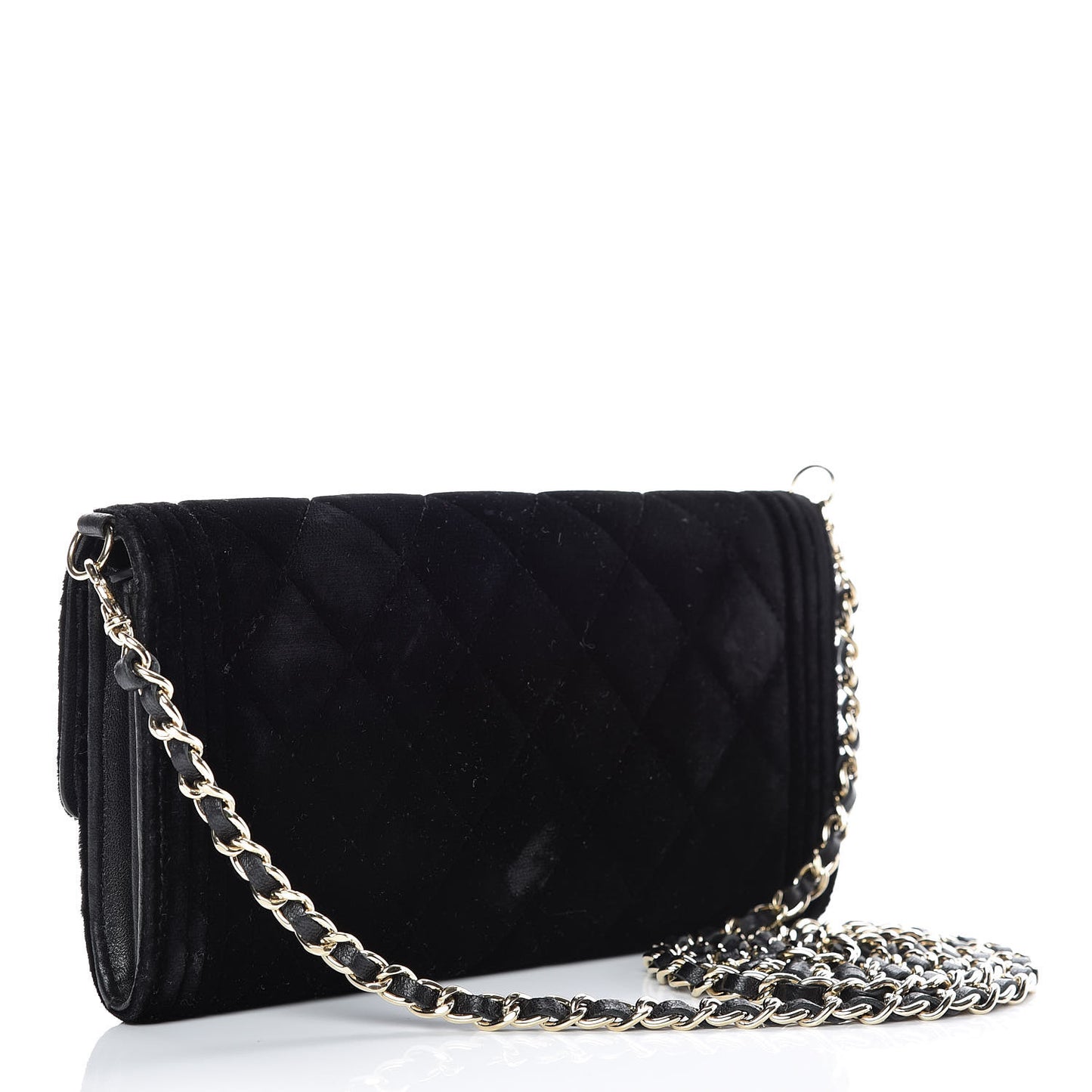 Velvet Boy Wallet On Removable Chain Black