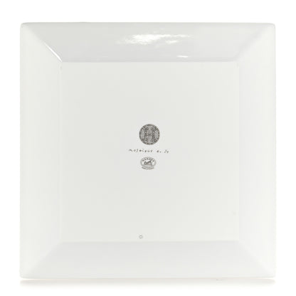 Hermes Porcelain Mosaique Au 24 Platinum Square Plate N°3 3 of 7