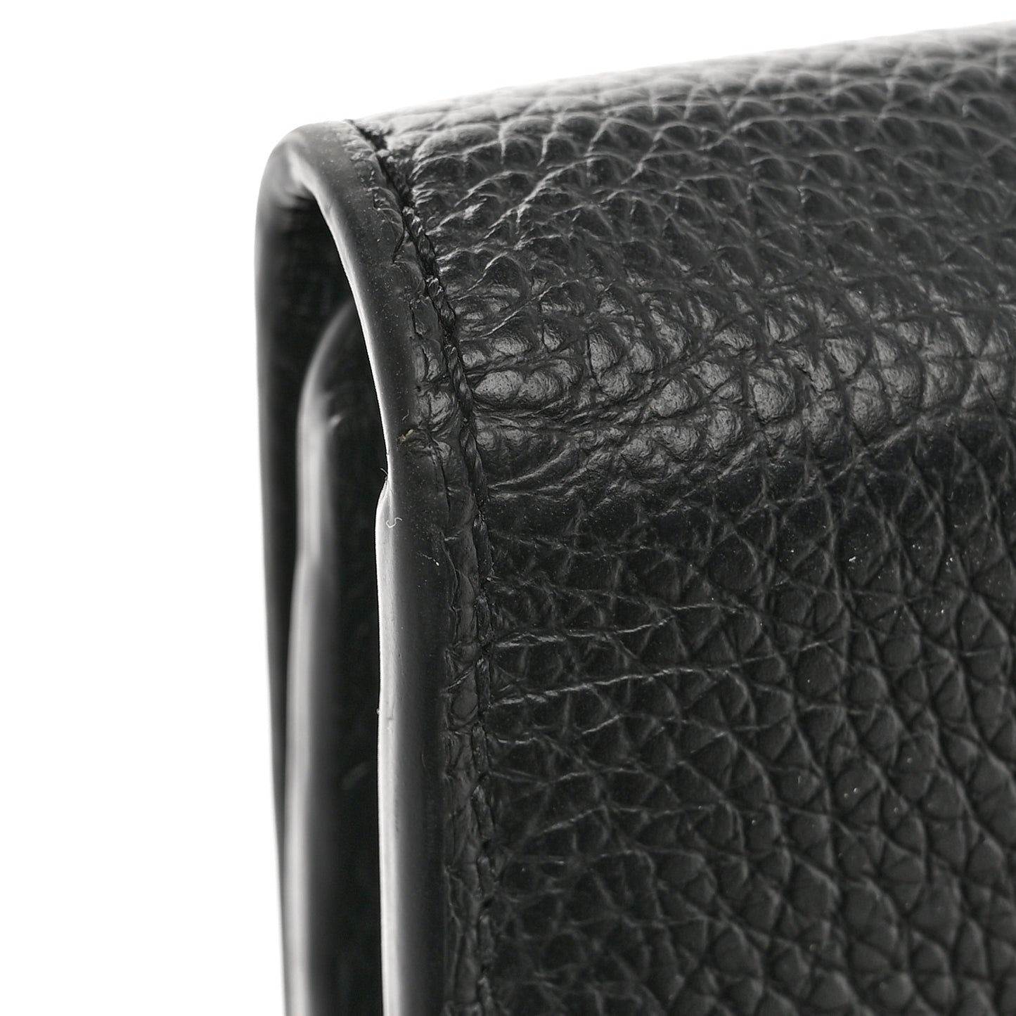 Calfskin Marcie Continental Flap Wallet Black