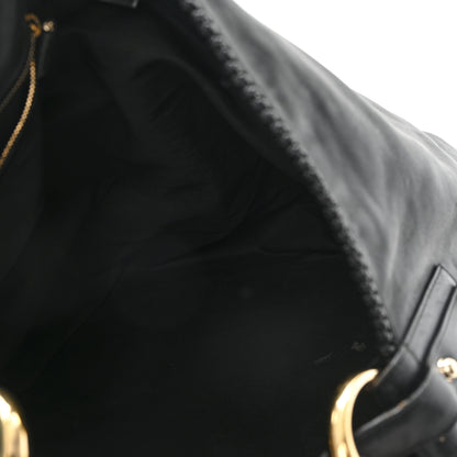Gucci Calfskin Large Horsebit Chain Hobo Black 5 of 12