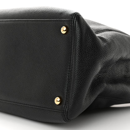 Chanel Calfskin Cerf Executive Shopper Tote Black 10 of 10