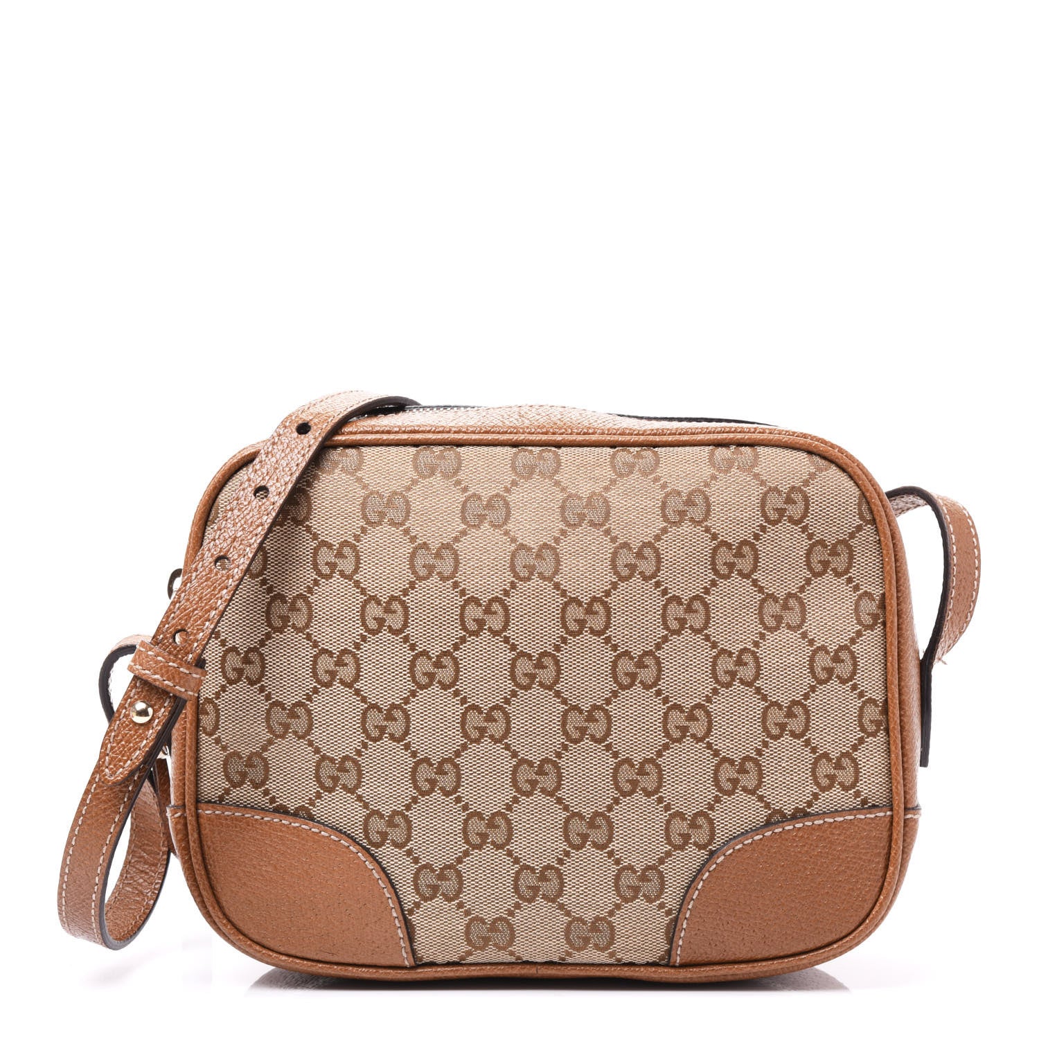 Gucci Monogram Mini Bree Messenger Bag Beige Tabacco 1 of 12